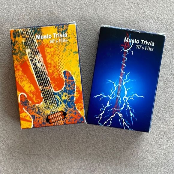 MUSIC TRIVIA Playing cards (2 decks - 60’s & 70’s) - Picture 2 of 10